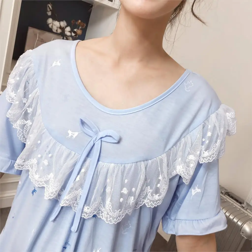 PurAmor Big Size Maternity Sleepwear Pregnant Women Pajamas Nursing Breast Feeding Nightgown Dress Lactation Clothes Nightgown