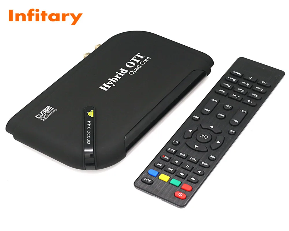 DVB S2 Receiver Android 4.4 TV Box DVB S2 S805 Smart TV Box Qual Core 1GB 8GB WIFI HDMI SD KODI
