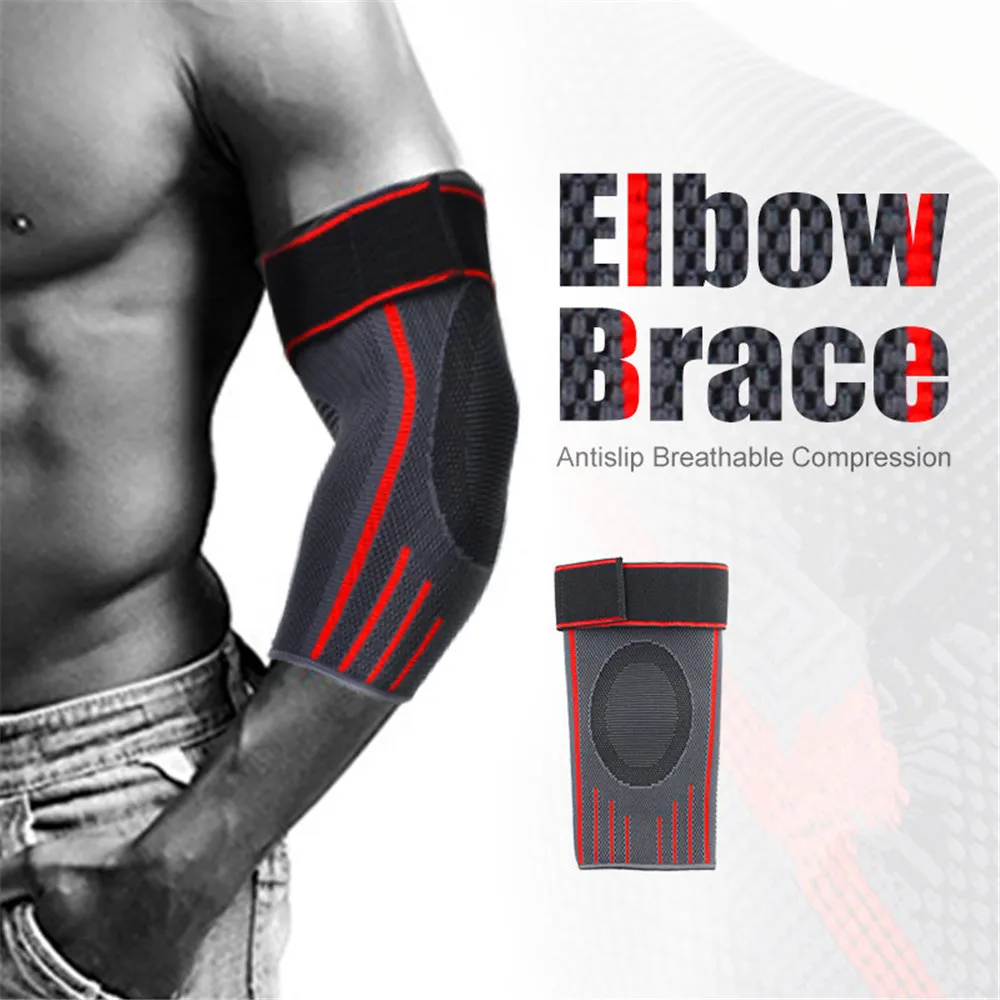 

Elbow Protector Support Muscle Joint Sports Moderate Compression Support Sleeve Knee Pads Basketball #LRWS