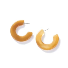 

Trendy Europe Earrings for Women Round C Drop Earrings Acid Acrylic Eardrop Geometry Wedding Charm Jewelry Wholesale pendientes