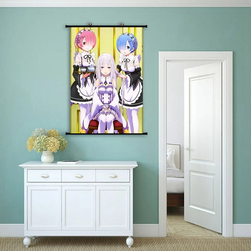 Короткая футболка с героями из японского аниме Re: Zero жизнь в другой мир древний