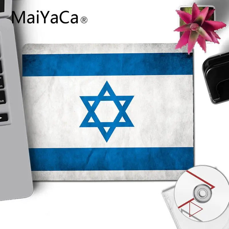 MaiYaCa Israel шероховатый Флаг Индивидуальные коврики для мыши компьютера Аниме Коврик для мыши и ноутбука игровой коврик для мыши - Цвет: No LockEdge 18x22cm