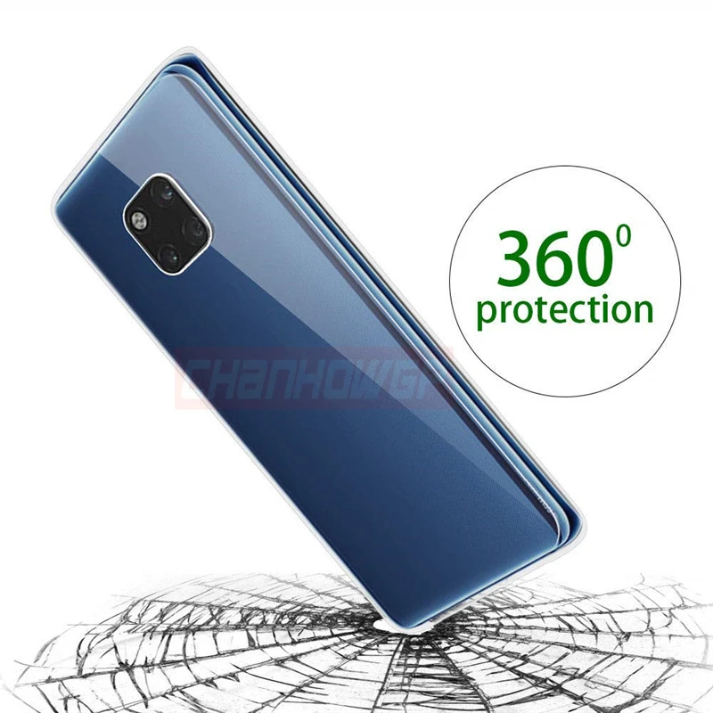 Двойной Мягкий силиконовый чехол для huawei P30 Pro P20 Lite Y6 Y7 Pro Y9 P Smart Plus Honor 10i 8A 8C mate 20 10 Lite