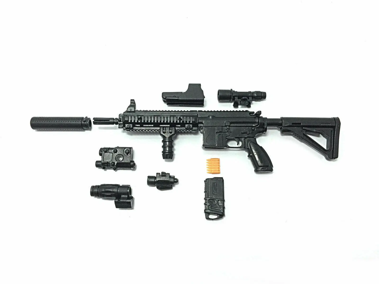 1:6 PUBG M416 HK416 винтовка сборка пистолет модель головоломки для сборки строительные кирпичи для фигурки