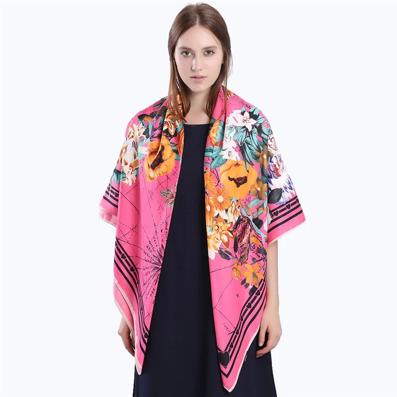 new-luxury- brand-women-floral-print- winter-twill-silk- scarf-10