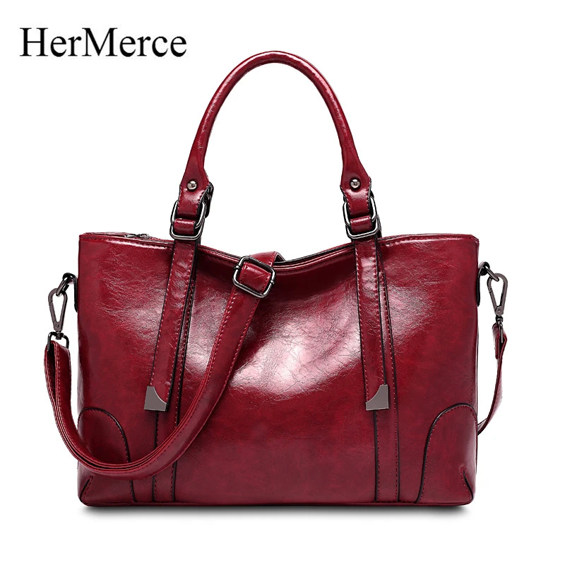 

HerMerce Bags 2018 Luxury Handbags Women Bags Designer Shoulder Bag Women Leather Handbags Shoulder Bags Female Bolsa Feminina