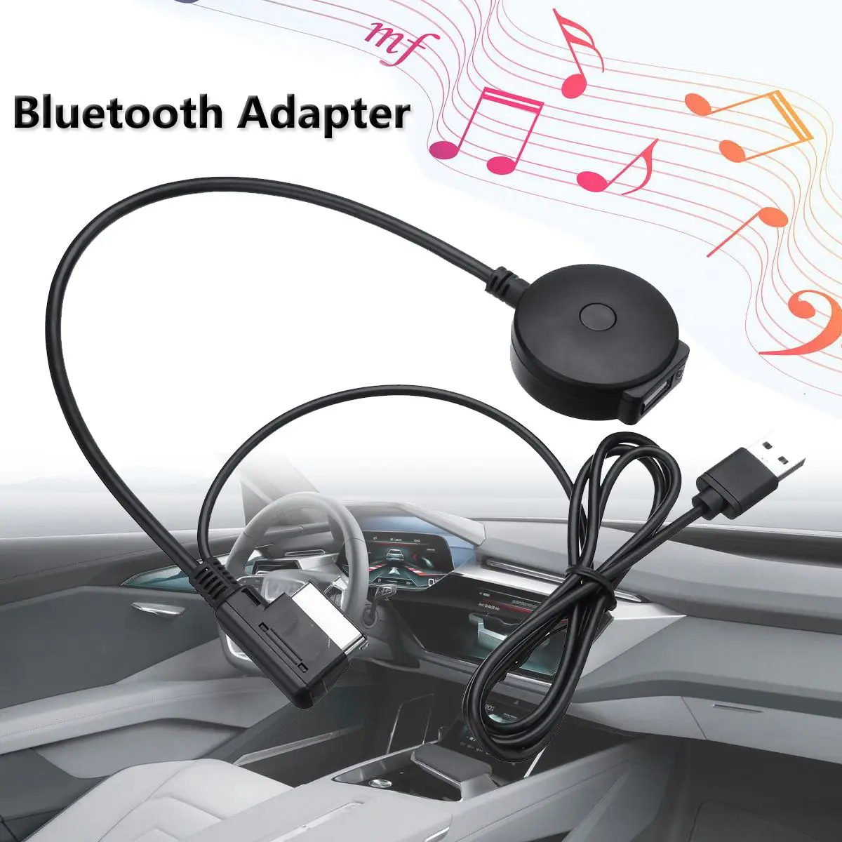 

KROAK AMI MDI Car bluetooth Receiver MP3 Music Interface Adapter Cable For Audi For VW