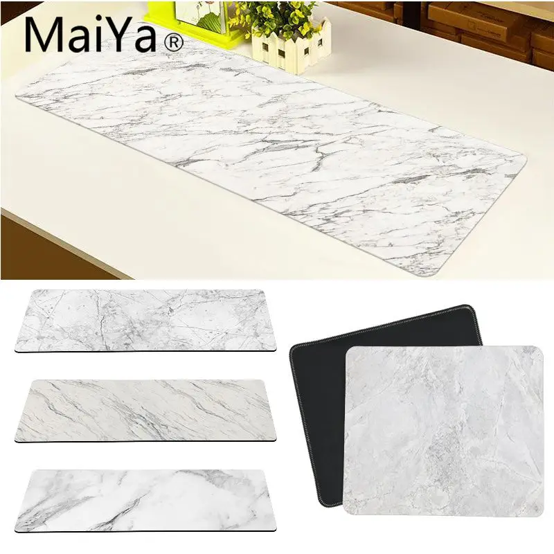 Maiya Top Quality golden white marble Keyboards Mat Rubber Gaming mousepad Desk Mat Free Shipping Large Mouse Pad Keyboards Mat