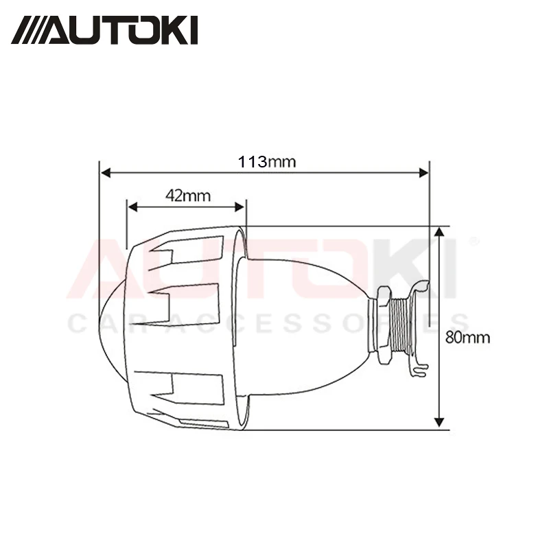 Autoki 2 шт./лот Autoki LHD/RHD 1,8/2,0 дюймов мини биксеноновые линзы проектора+ кожух использования H1 ксеноновая лампа для автомобильных фар H4 H7