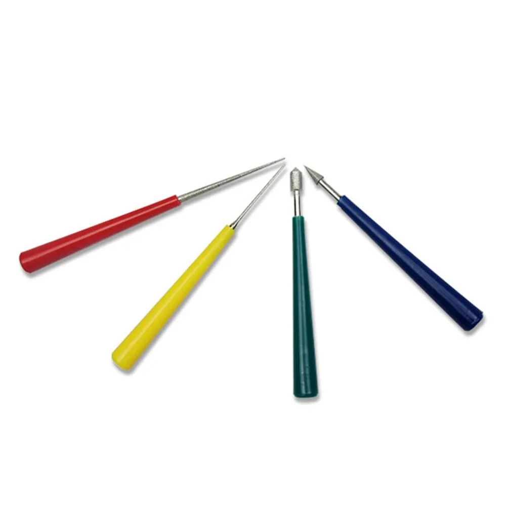 

4pcs Mini Files Diamond Pearl Bead Reamer Set Beading Hole Reamer DIY Jewelry Making Repair Woodworking Tools