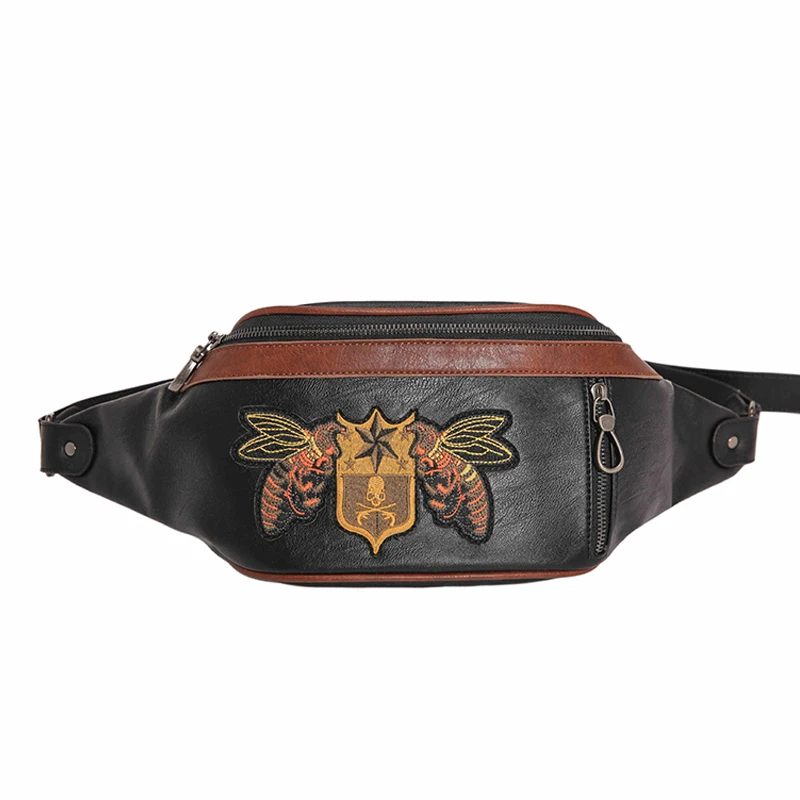 Bolsa da Cintura para as Mulheres Bloco de Fanny Bolsas de Ombro Baú de Viagem Nova Bordado Homens Marca pu Lady Belt Bohemian Bolsa Tendência Banana 2020 &