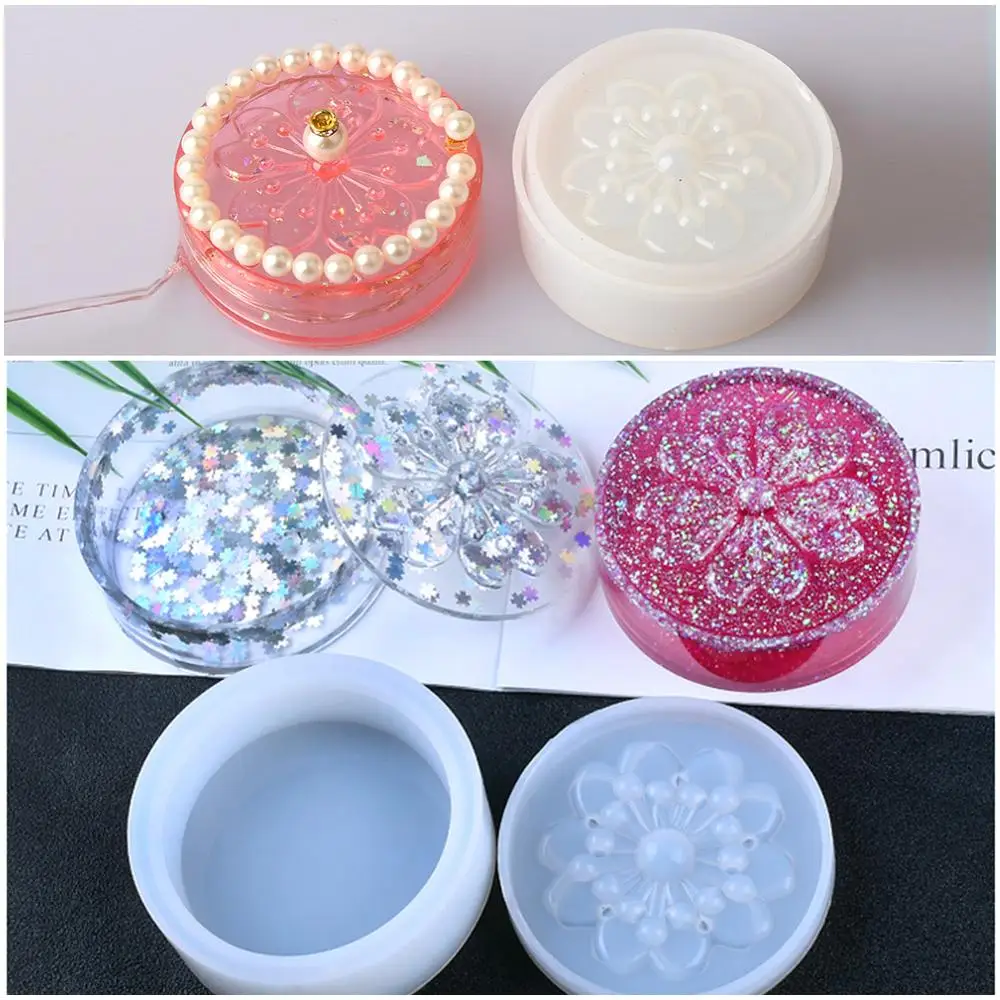 

20Pcs Silicone Coaster Molds, Epoxy Casting Molds Hexagon, Round, Crystal Stone Mold, Sakura Trinket Box Mold for Resin