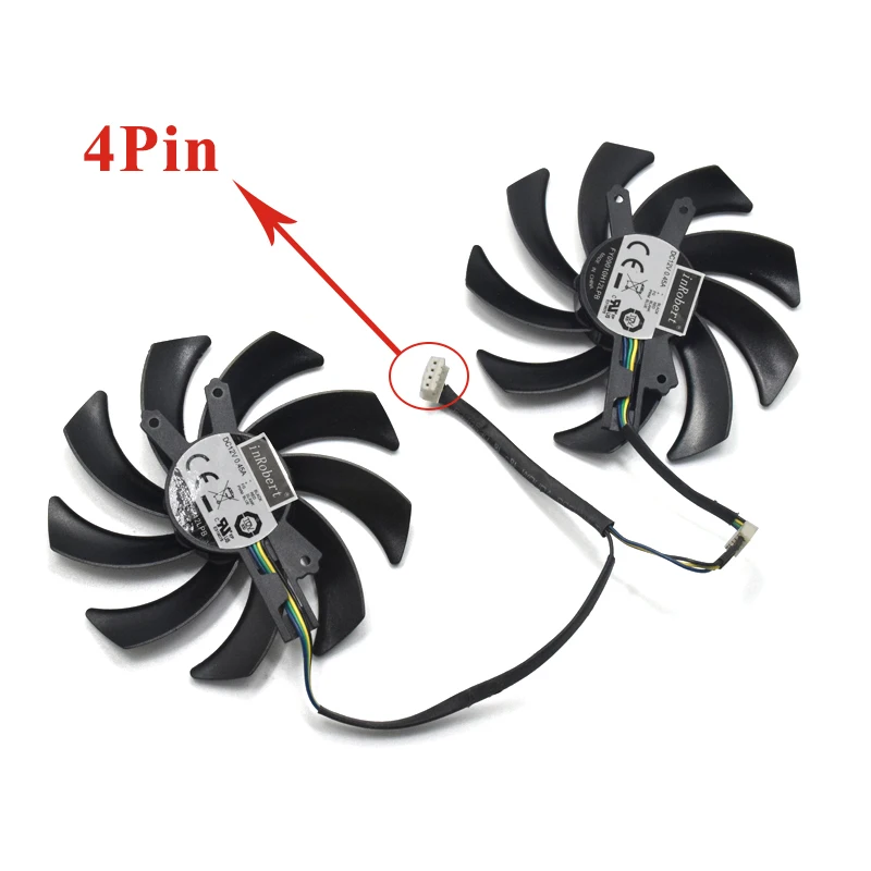 Кулер FY09010H12LPB GTX 760 2 шт. 85 мм 4pin 12 в пост. Тока для видеокарты Galax GeForce вентилятор
