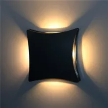 Thrisdar 12 Вт уличный светодиодный настенный светильник для крыльца четырехсторонний светильник настенный водонепроницаемый сад балкон вилла коридорный гостиничный Уличный настенный светильник