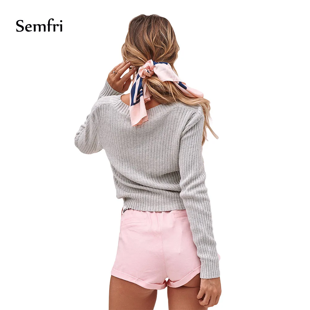 Chic-Gray-V-Neck-Twisted-Sweater-LC27940-11-2