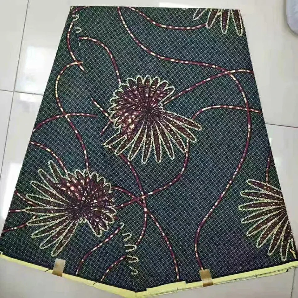 African Ankara Fabric Print Cloth Dress fabric pink 6 yards KWSH-135 | Дом и сад
