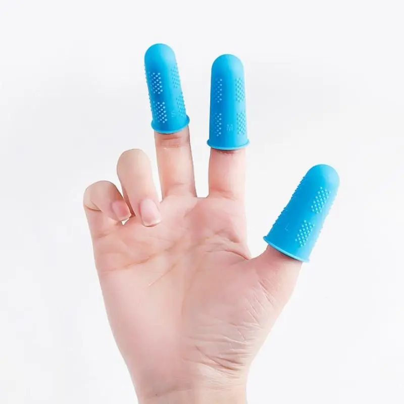 Finger Protector для Температура устойчивостью против скольжения горячий клей пистолет наперстки силиконовые палец Крышка шапки 3/5 шт