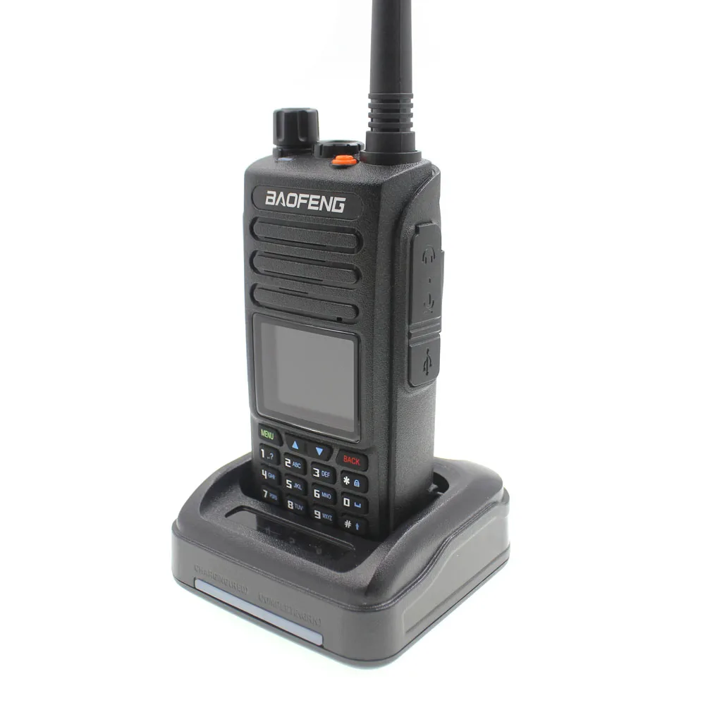 2019 Baofeng DMR DM-1702 GPS Walkie Talkie VHF UHF 136-174 & 400-470MHz Dual Band Dual Time Slot Tier 1&2 Digital Radio DM1702 2019 Baofeng DMR DM-1702 GPS Walkie Talkie VHF UHF 136-174 & 400-470MHz Dual Band Dual Time Slot Tier 1&2 Digital Radio DM1702