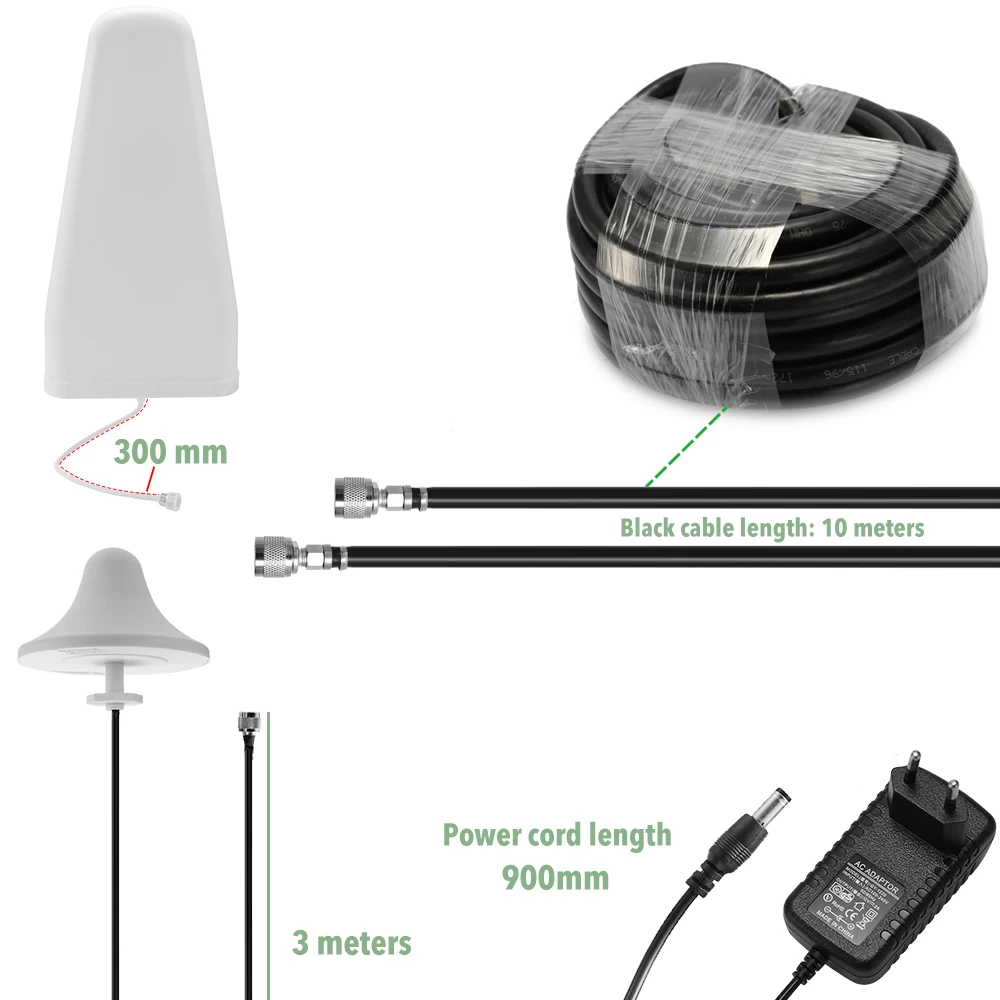 110-220 В трехдиапазонный усилитель 900 1800 2100 GSM DCS WCDMA 2G/3g/4G LTE универсальный усилитель сигнала умный комплект повторителя