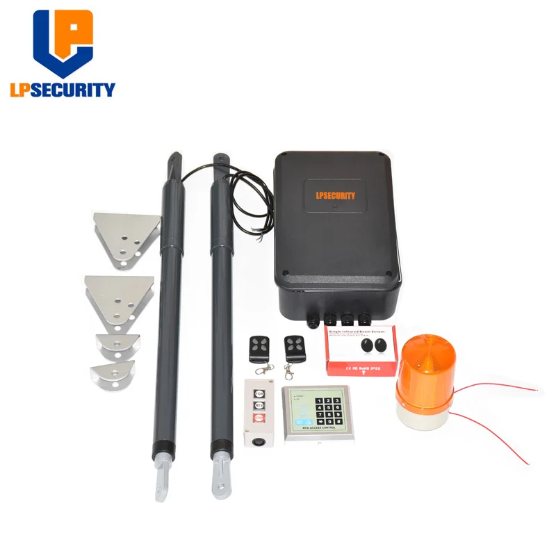 support Backup Battery 12VDC 200kg per leaf Electric Linear Actuator 200kg Engine Motor System GSM Automatic Swing Gate Opener