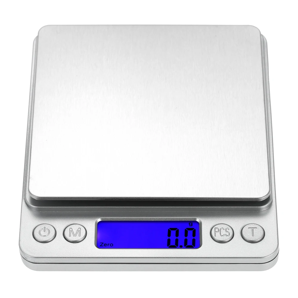 Download 500g/3kg Mini Food Kitchen Scale Jewelry Scale with Two Trays Kitchen Baking Pocket Scale with ...