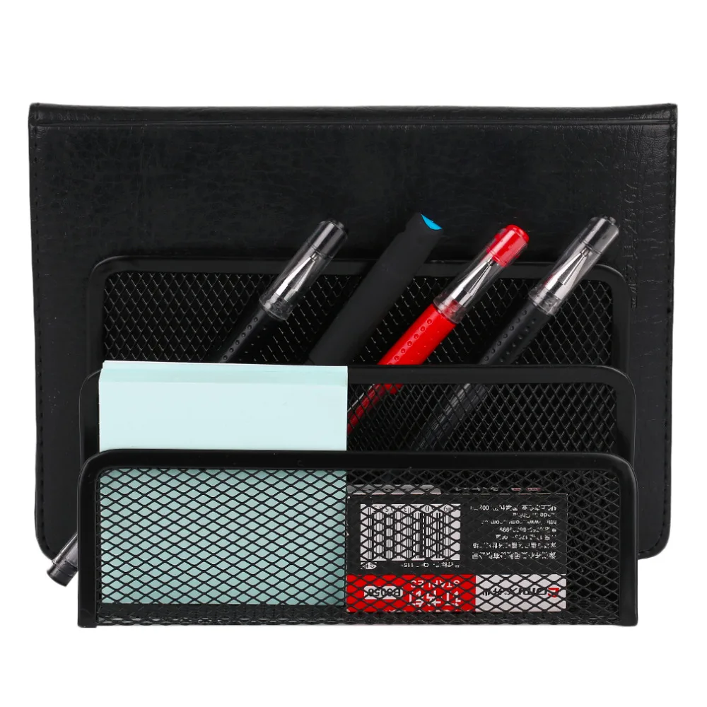 

Arrival Practical Mesh Metal Letter Sorter Mail Document File Tray Desk Office File Organizer Storage Holder Black