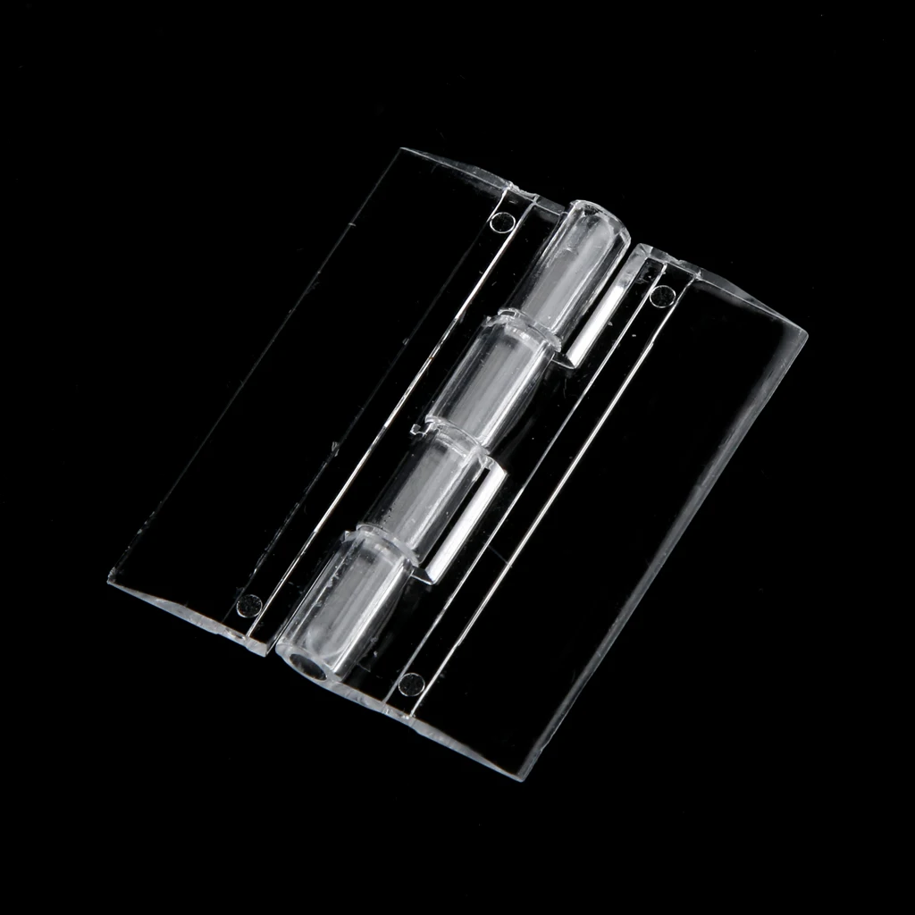 20pcs 45x38mm Fashion Acrylic Miniature Cabinet Door Mini Hinge Plexiglass Hinges Home Improvement