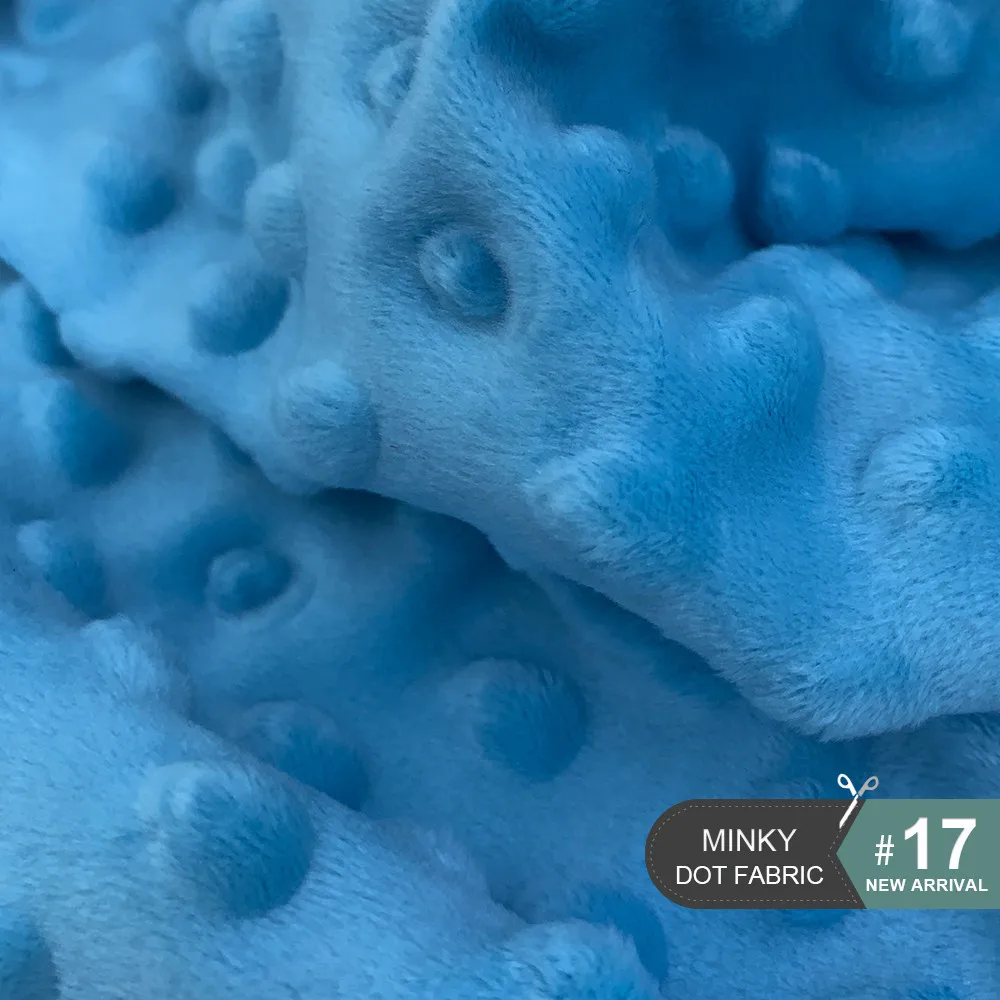 1 шт. 45x45 см 30 цветов супер мягкая ткань Minky Dot ручная работа шитье одеяло игрушки материал антипиллинг плюшевая ткань экологически чистая - Цвет: 17