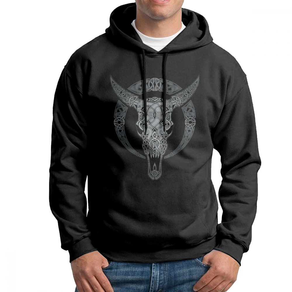 

Jotunheimr Vikings Valhalla Odin Hoodies Men Cool Hoodie Shirt Pure Cotton Wholesale Sweatshirt
