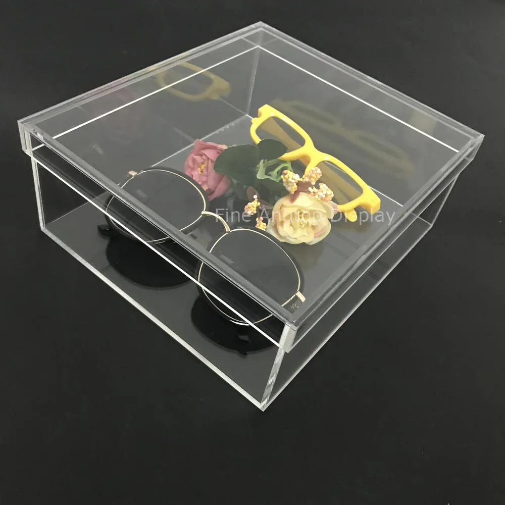 

Inner7x8x3inch Acrylic Glasses Storage Sunglasses Display Organizer Eyewear Jewelry Display Box Gift Rack Shelf