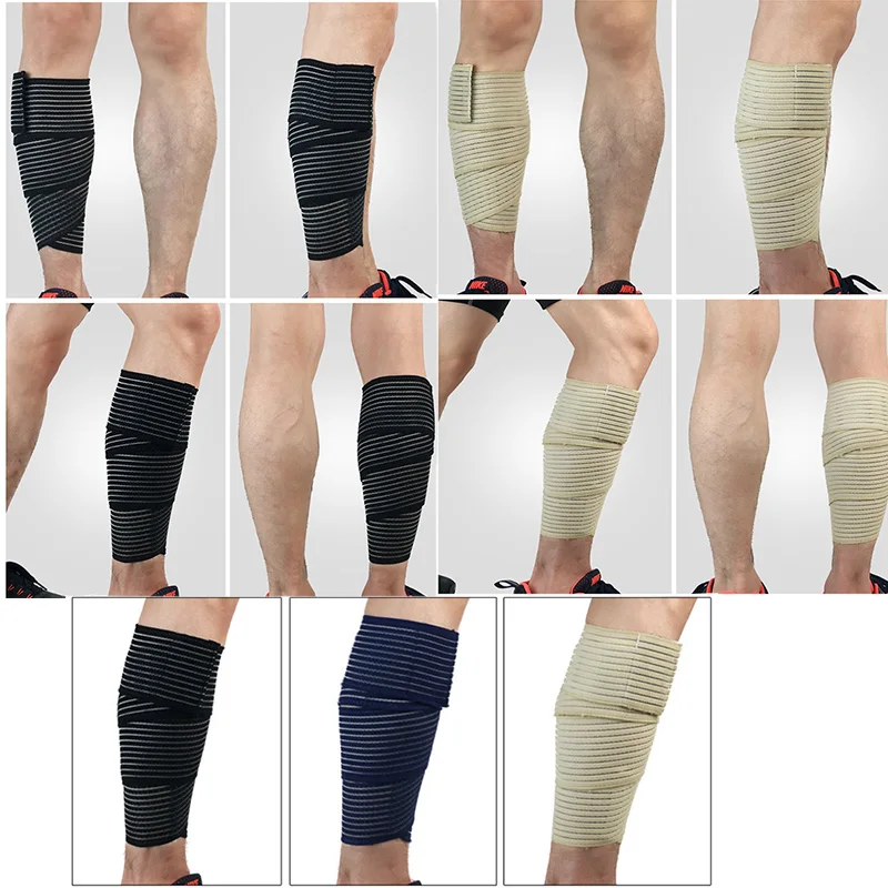 1 шт. 90*7,5 см высокие эластичные повязки для ног компрессионные икры эластичные наколенные бинты безопасность спортивная защита дышащие наколенники