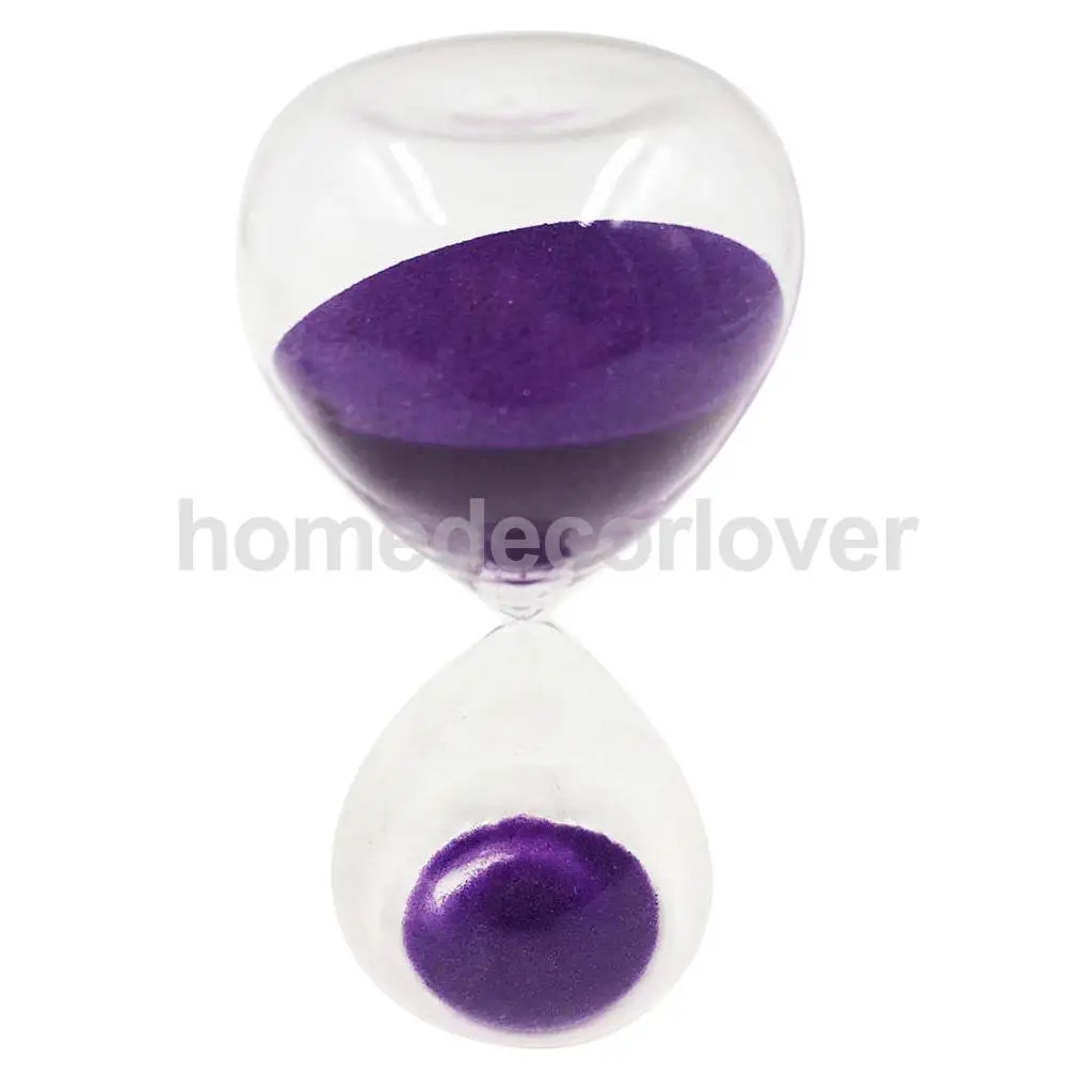 15 Minutes Sandglass Hourglass Sand Clock Timers Desktop Clock 7 Colors to Choose