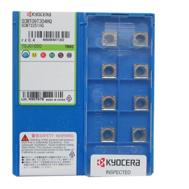 

10pcs SCMT09T304 SNMG120408 HQ CA5525 Kyocera carbide inserts CNC lathe turning tools high quality machining