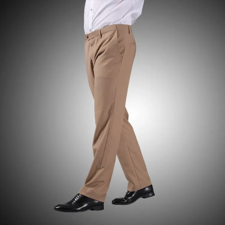 Мужские костюмные брюки высококачественные дышащие антистатические брюки для официального костюма прямые деловые брюки M0216