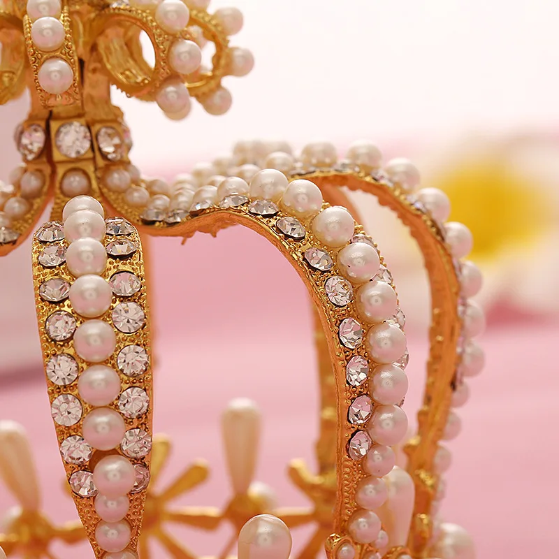 Корейская мода невесты корона крест волос ювелирные изделия женитькие головные уборы