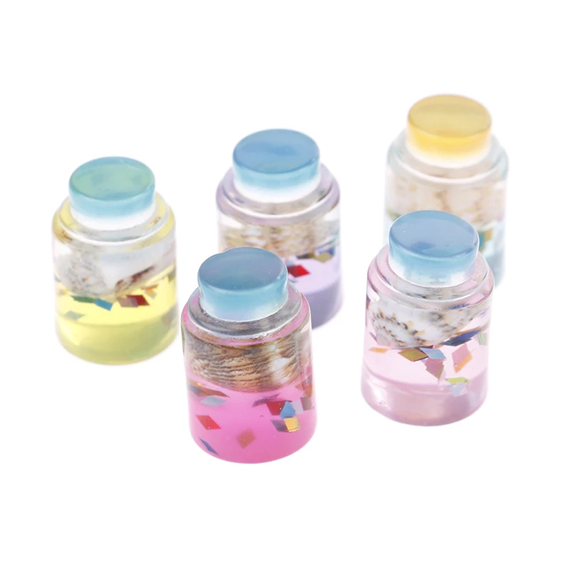 

1Pcs Shell Star Glass Bottle Slime DIY Toy Brown Foam Beads Slime Supplies Filler Decoration Gift Toy For Kid Adult Accesorios