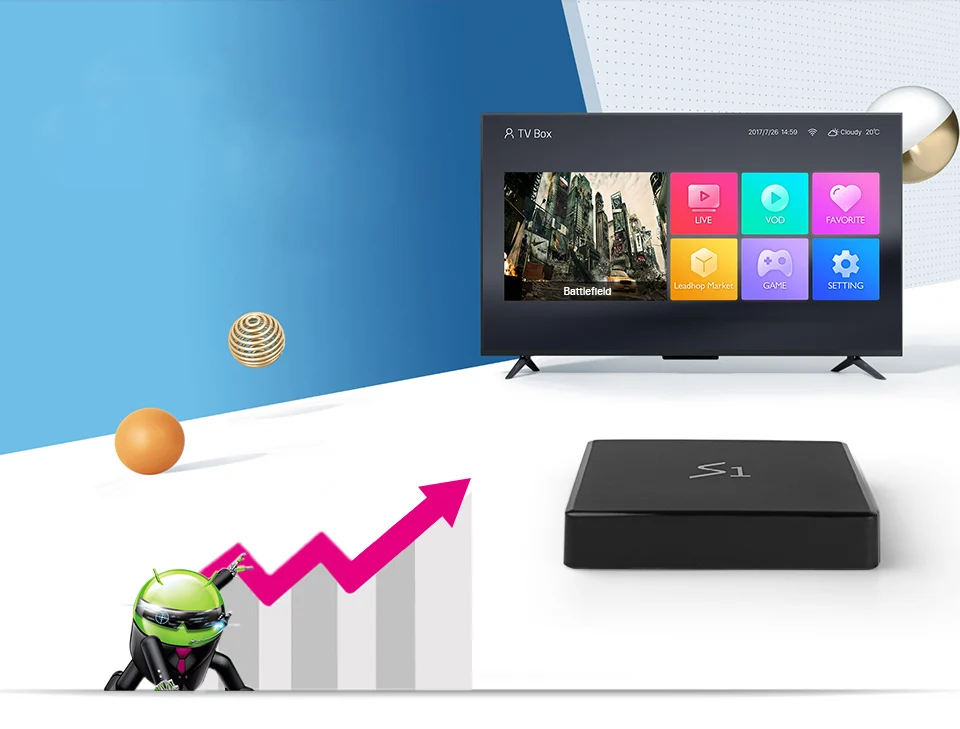 Leadcool S1 Android 8.1 TV Box RK3229 Mali400MP 1G8G 2G16G Support 2.4G wifi Ethernet 100M HDMI 2.0 Media Player for TV Box 4K (9)