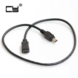 Mini USB 5 контактный разъем для Женский синхронизации данных Зарядное устройство удлинитель применимо к Автомобильный регистратор GPS Navigato