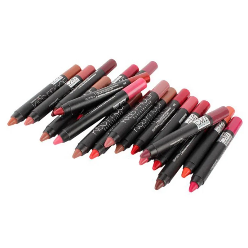 

Sexy Beauty Waterproof Lip Pencil Lipstick Lip Gloss Lip Liner Makeup 19 Colors