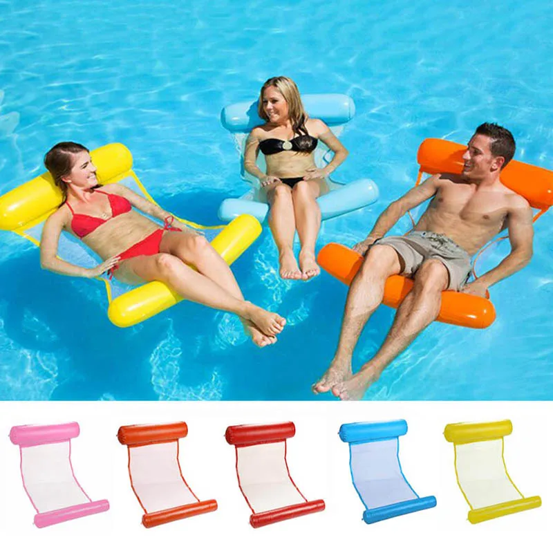 New-Summer-Inflatable-Floating-Row-Pool-Air-Mattresses-Beach-Foldable-Swimming-Pool-Chair-Hammock-Water-Sports