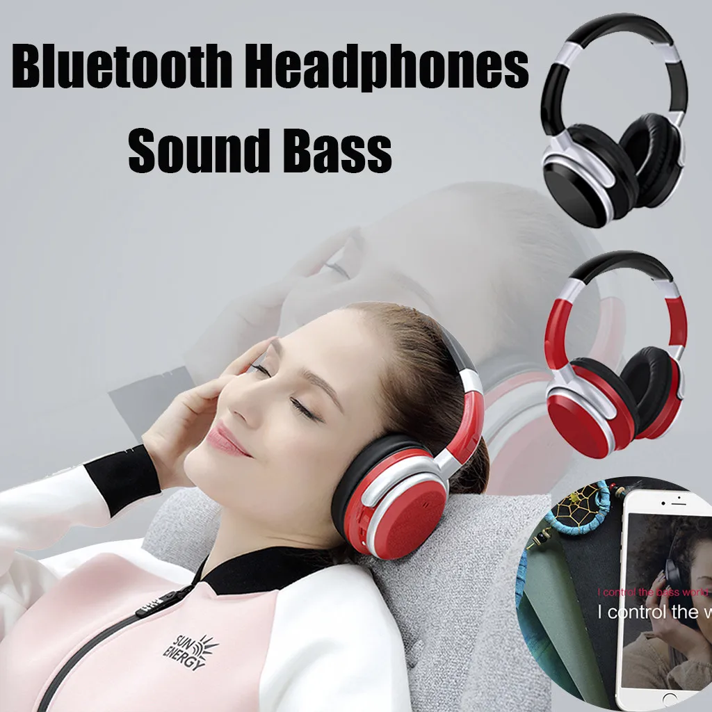 

Outdoor Bluetooth Headphones Wireless Supra-Aural Earmuff Headset Stereo Headset Sports Music Earphones Headsets Handfree Mic
