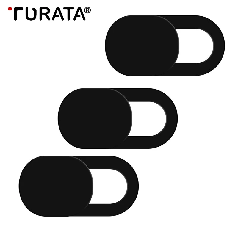 Turata منزلق كاميرا مصراع مغناطيس الغطاء البلاستيك غطاء الكاميرا ل ويب فون x كمبيوتر محمول الهاتف المحمول عدسة الخصوصية ملصقا
