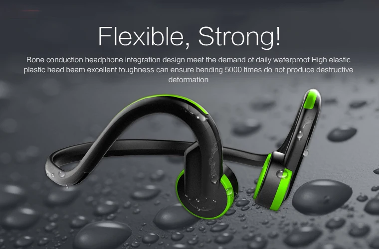 

Sport Headphones Conducting Bone Open Ear 3.5mm Comfortable Safe Running Handsfree Earphone with Microphone