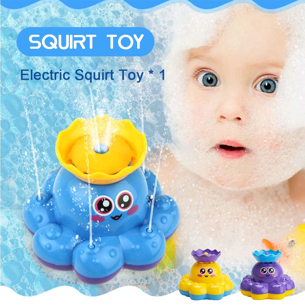 Для детей, для игры в ванной воды Осьминог фонтан Электрический воды весло игрушка