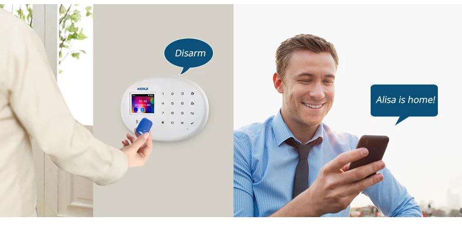 Sistema de Alarme Segurança em Casa Remoto sem Fio Kerui Língua Switchable Wifi App Controle 2.4 Polegada Tela Alarme Acessórios Kit W20 4 Cheap Kits de sistema de alarme