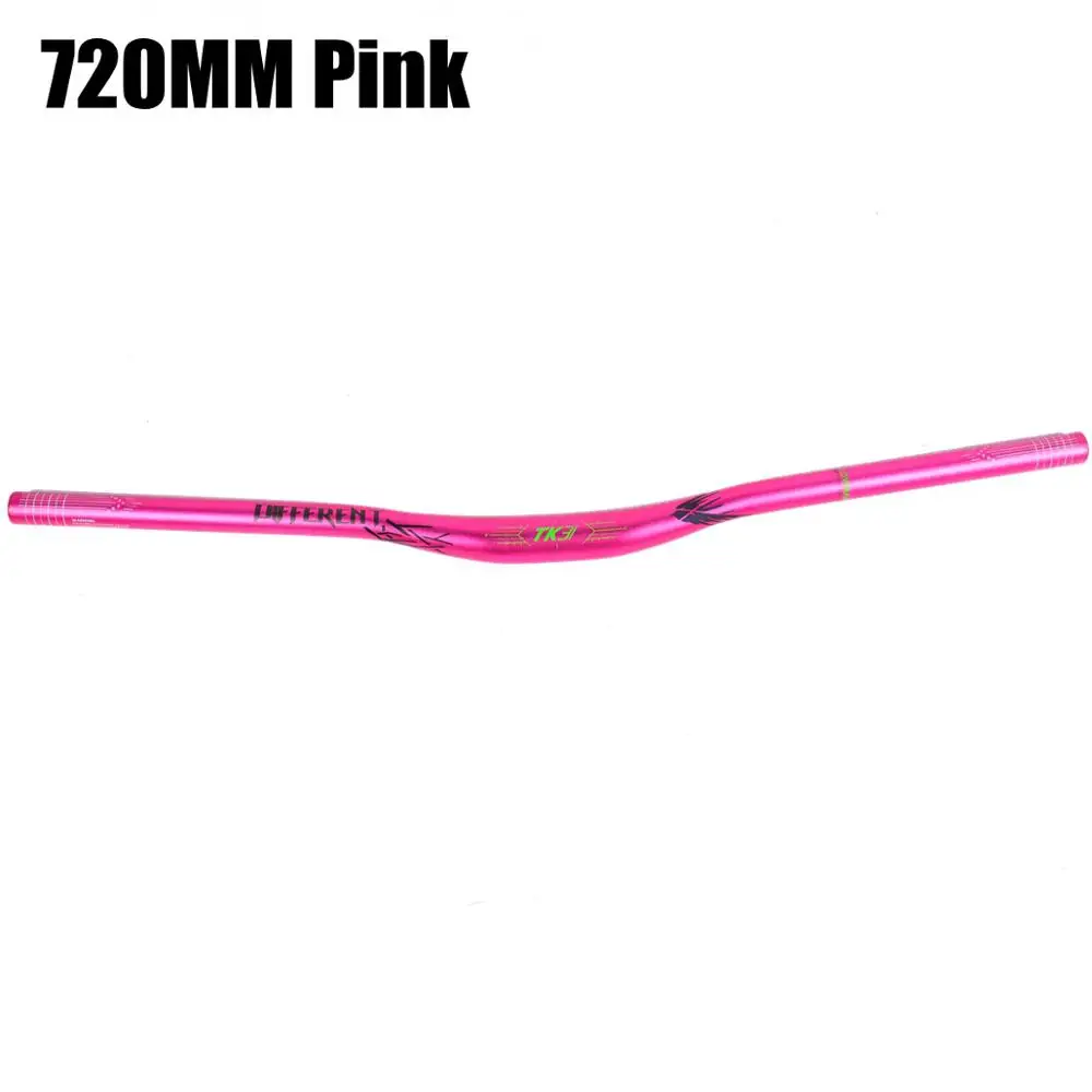 Pink 720MM Светоотражающий руль для горного велосипеда XC DH из алюминиевого сплава, руль для горного велосипеда, руль для горного велосипеда, руль для рук, 31,8x720/780 мм, детали для велосипеда - Цвет: Pink 720MM