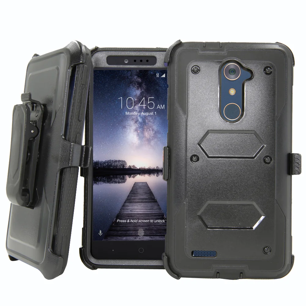 Heavy Duty Hard Case Belt Clip Holster Cover For ZTE Blade