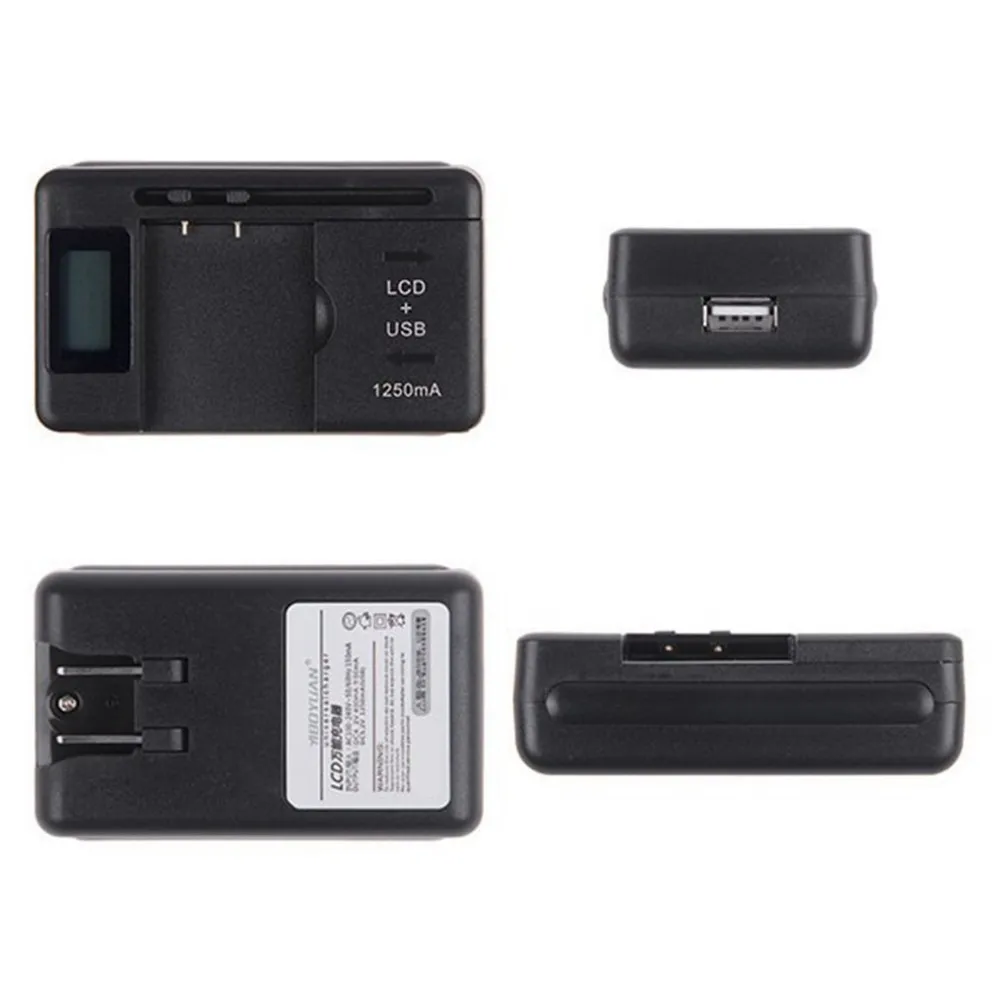 Универсальное зарядное устройство ЖК-экран индикатора для мобильного телефона зарядное устройство USB порт для многих перезаряжаемых литий-ионных батарей