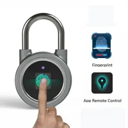 Водонепроницаемый proofip65 без ключа портативный Bluetooth умный замок висячий замок отпечатков пальцев Противоугонный iOS Android приложение