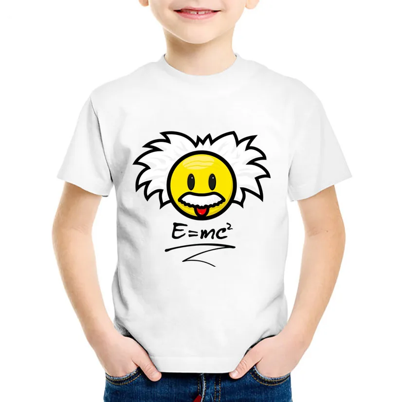 

Comical Albert Einstein Printed Children Funny T-shirts Kids Summer Short Sleeve Tees Boys/Girls Casual Tops Baby Clothes,HKP527